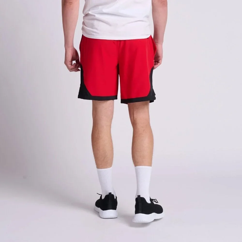 Russell Athletic Mens Size Large Ripstop Woven 8 Inch Basketball Short Red‎ 2712